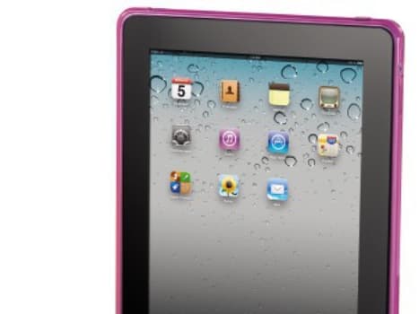 Cover iPad Randig Rosa 2/3rd/4th Generation