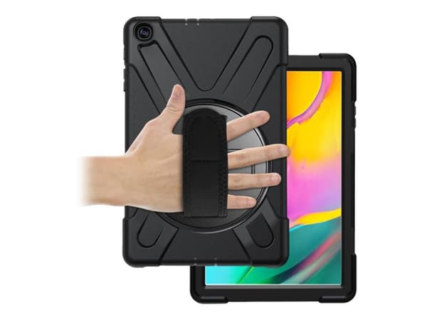 eSTUFF Defender Case - Baksidedeksel for nettbrett - svart - for Samsung Galaxy Tab A (2019) (10.1 tommer)