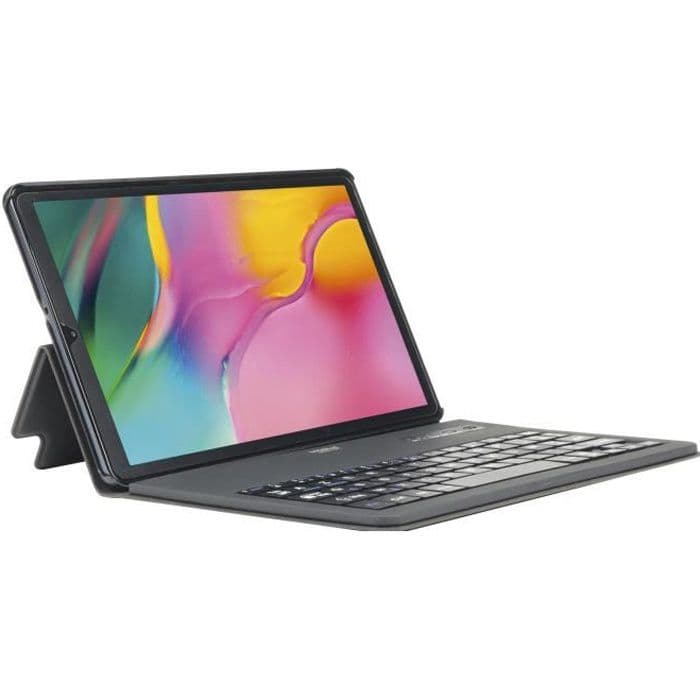 Mobilis beskyttelsesetui Folio etui til Samsung Galaxy Tab A 2019 10.1 '' med fransk Bluetooth-tastatur - sort