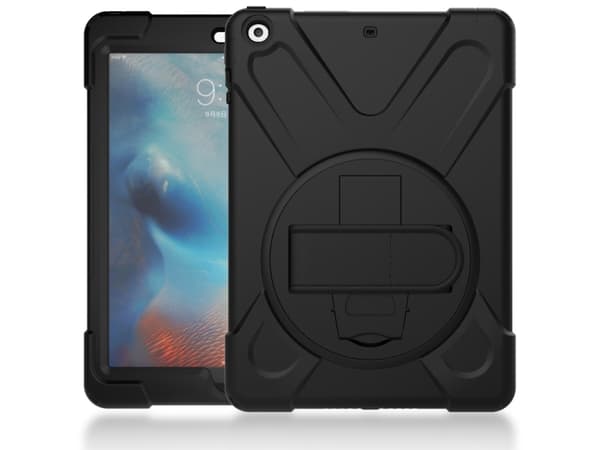 eSTUFF Defender Case - Baksidesskydd för surfplatta - svart - för Apple iPad Air