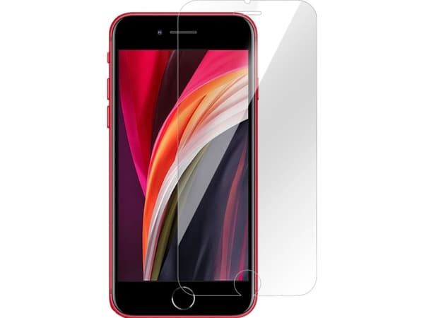 eSTUFF Titan Shield - Skjermbeskyttelse for mobiltelefon - glass - gjennomsiktig - for Apple iPhone SE (2nd generation)