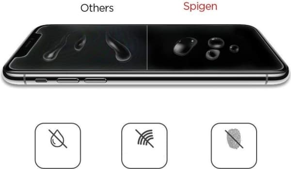Spigen GLAS.tR Slim HD - Skärmskydd för mobiltelefon - glas - för Apple iPhone XS