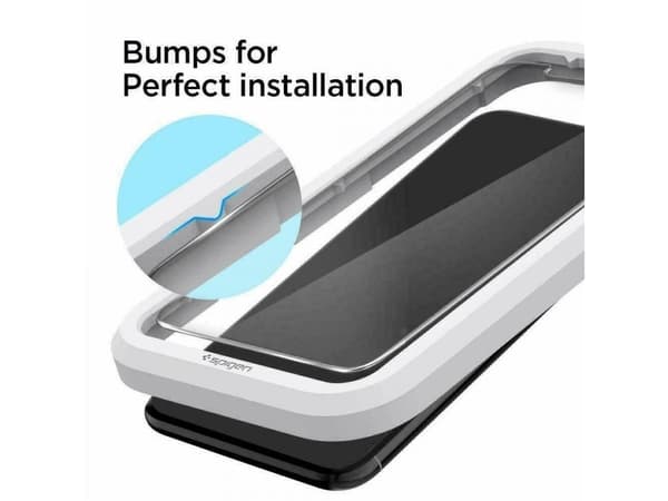 Spigen GLAS.tR AlignMaster - Skärmskydd för mobiltelefon - lämplig för fodral - glas (paket om 2) - för Apple iPhone 11, XR