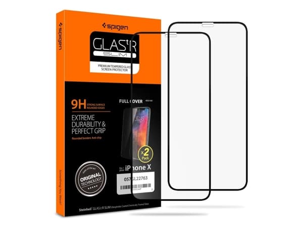 Spigen 057GL23120, Apple, iPhone XI/XS/X, Läpinäkyvä, 2 kpl