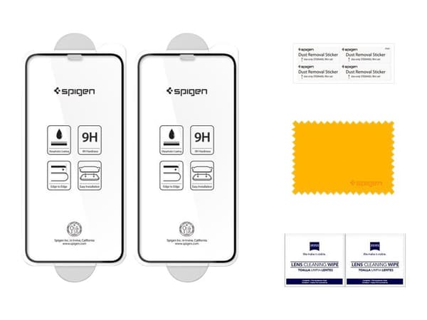 Spigen 057GL23120, Apple, iPhone XI/XS/X, Läpinäkyvä, 2 kpl