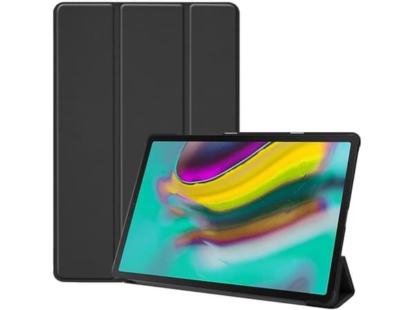 CoreParts - Vikbart fodral för surfplatta - tri-folded - läder - svart - 10.5" - för Samsung Galaxy Tab S5e