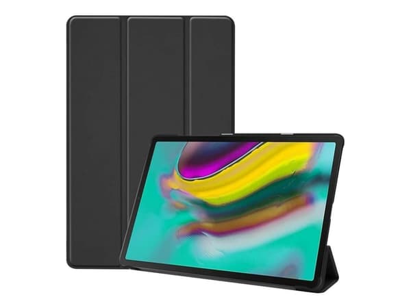 CoreParts - Vikbart fodral för surfplatta - tri-folded - läder - svart - 10.5" - för Samsung Galaxy Tab S5e