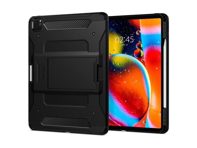 Spigen ACS01027, Omslag, Apple, iPad Pro 12.9" (2020), 32,8 cm (12.9"), Svart