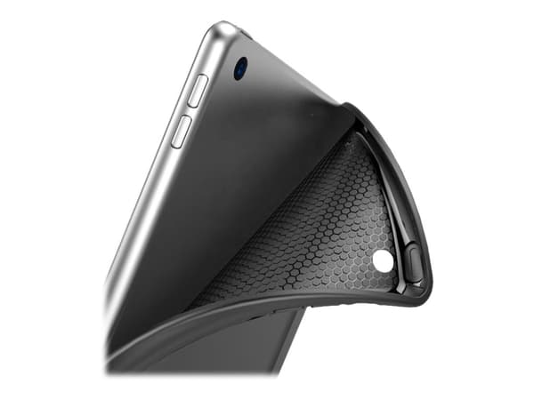 eSTUFF - Skärmskydd för surfplatta - polyuretanläder, termoplastisk polyuretan (TPU) - svart - 7.9" - för Apple iPad mini 5 (5:e generation)