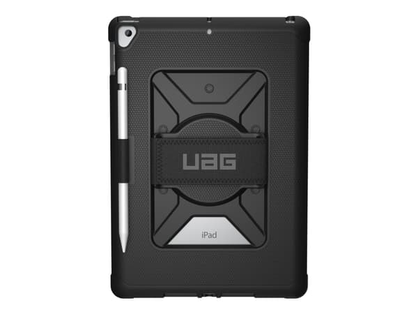 UAG Case for iPad 10.2-in (9/8/7 Gen, 2021/2020/2019) - Metropolis w/HS Black - Baksidesskydd för surfplatta - svart - 10.2" - för Apple 10.2-inch iP