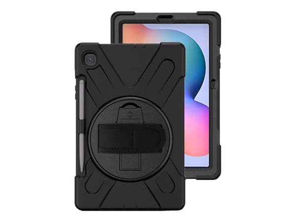 eSTUFF Defender Case - Baksidedeksel for nettbrett - svart - 10.4" - for Samsung Galaxy Tab S6 Lite