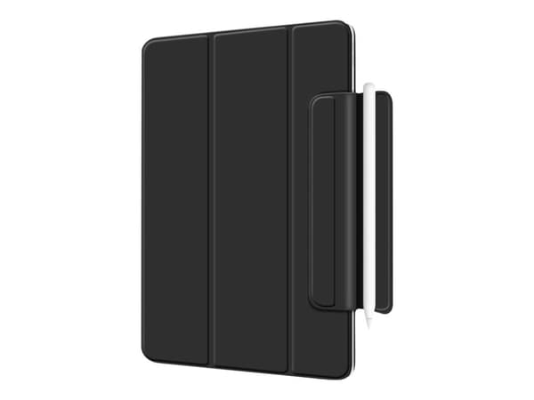 eSTUFF Magnet case - Skjermdeksel for nettbrett - termoplast-polyuretan (TPU) - svart - 12.9" - for Apple 12.9-inch iPad Pro (4. generasjon)