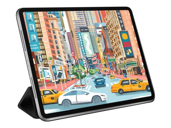 eSTUFF Magnet case - Skjermdeksel for nettbrett - termoplast-polyuretan (TPU) - svart - 11" - for Apple 11-inch iPad Pro (2. generasjon)