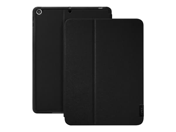 Laut PRESTIGE FOLIO - Vikbart fodral för surfplatta - konstläder, termoplastisk polyuretan (TPU) - svart - 10.2" - för Apple 10.2-inch iPad (7:e gene