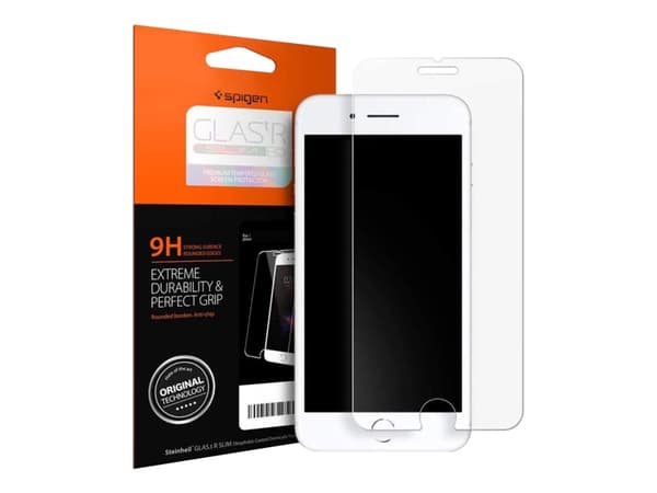 Spigen AGL01374, Apple, iPhone SE (2020) iPhone 8 (2017) iPhone 7 (2016), Naarmuuntumisenkestävä, Läpinäkyvä, 1 kpl