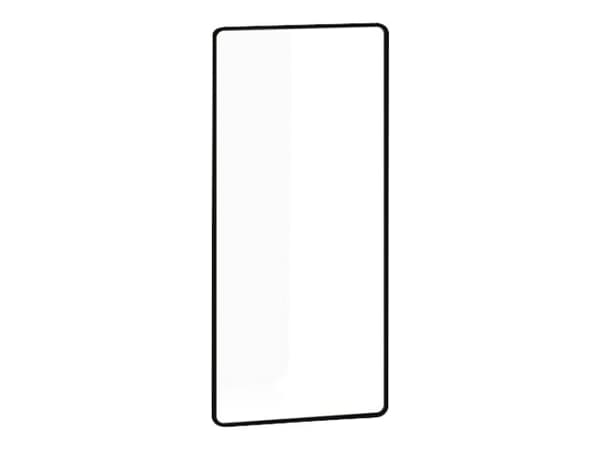 Qoltec Premium - Skärmskydd för mobiltelefon - glas - 6.7" - ramfärg svart - för Samsung Galaxy Note10 Lite