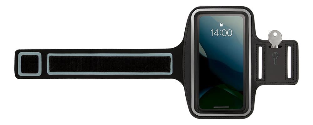 STREETZ Sport armband, reflective, fits up to most 6.5" screens, black