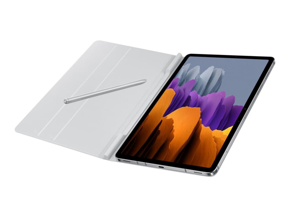 Samsung Book Cover EF-BT870 - Vikbart fodral för surfplatta - mystiskt silver - för Galaxy Tab S7