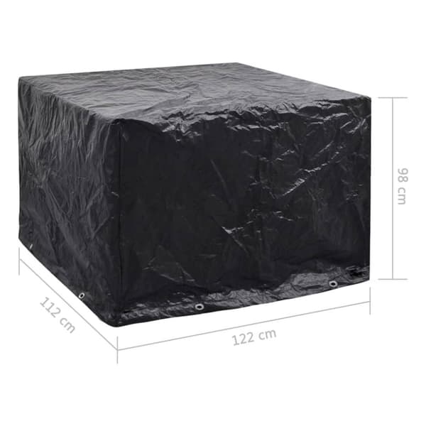 vidaXL Hagemøbeltrekk 2 stk 8 maljer 122x112x98