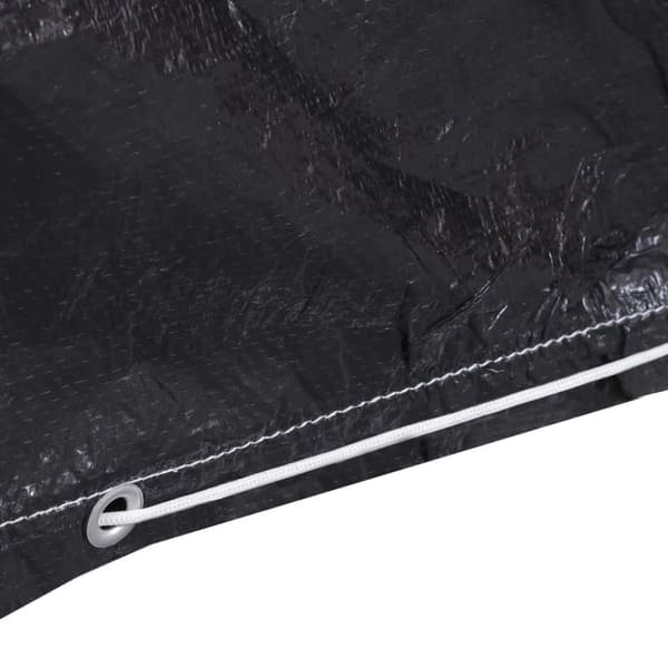 vidaXL Överdrag för trädgårdsmöbler 10 öljetter 325x90 cm