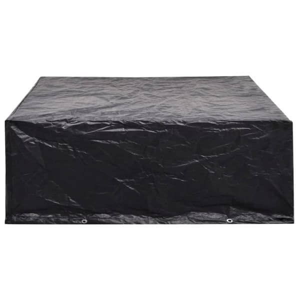 vidaXL Överdrag för trädgårdsmöbler 2 st 8 öljetter 250x210x90 cm