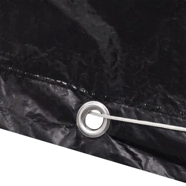 vidaXL Överdrag för trädgårdsmöbler 2 st 8 öljetter 250x210x90 cm