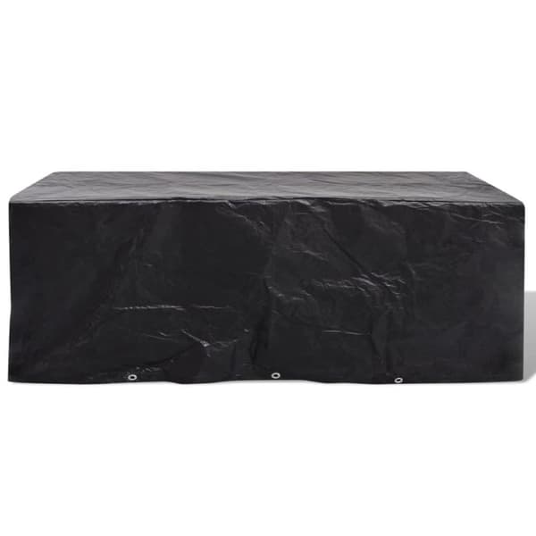 vidaXL Hagemøbeltrekk 2 stk 8 personer polyrotting 10 maljer 229x113cm