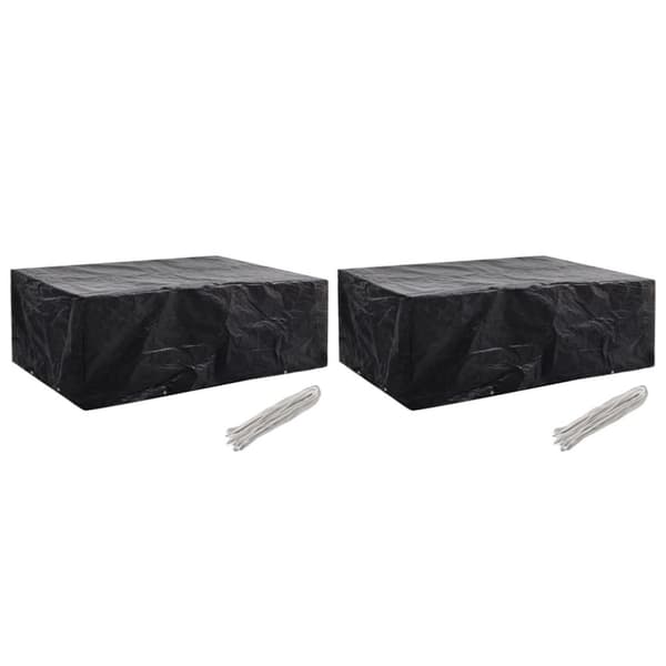 vidaXL Hagemøbeltrekk 2 stk 8 maljer 242x162x100 cm