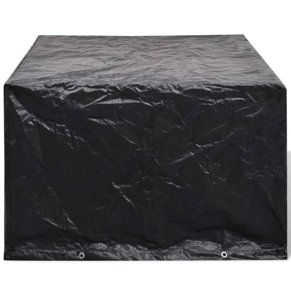 vidaXL Hagemøbeltrekk 2 stk 4 personer polyrotting 8 maljer 113x113 cm