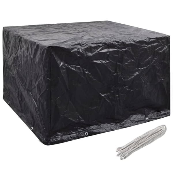 vidaXL havemøbelovertræk 2 stk. 8 snørehuller 135x135x90 cm