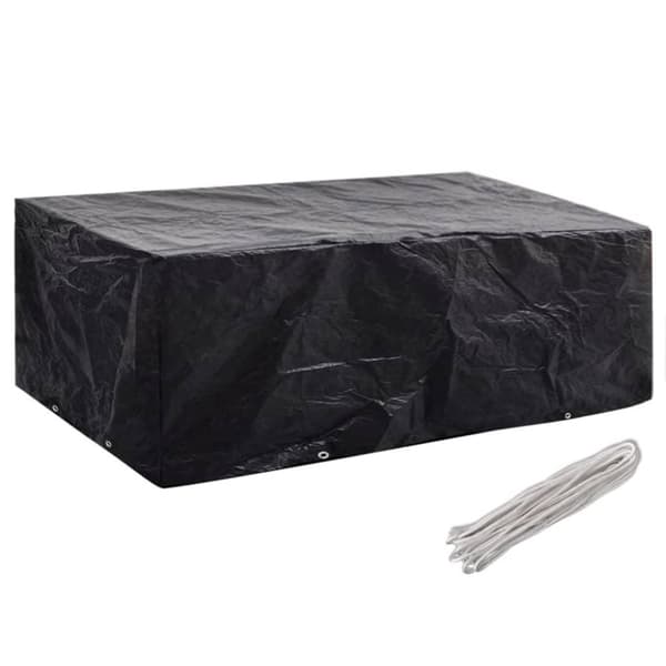 vidaXL havemøbelovertræk 2 stk. 8 snørehuller 200x160x70 cm