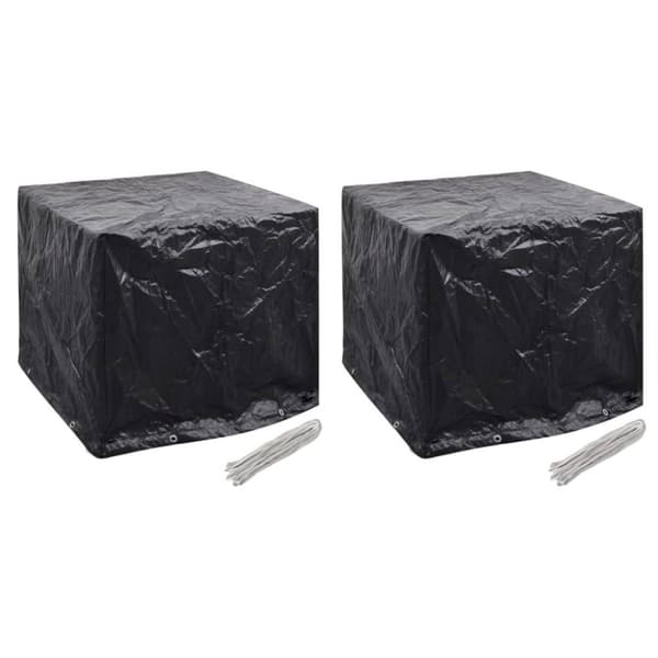 vidaXL Överdrag till vattentank 2 st 8 öljetter 116x100x120 cm