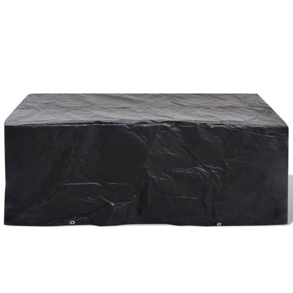 vidaXL Överdrag för trädgårdsmöbler 2 st 8 öljetter 200x160x70 cm
