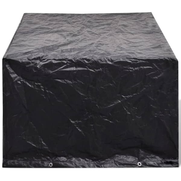 vidaXL Överdrag för trädgårdsmöbler 2 st 8 öljetter 180x140cm