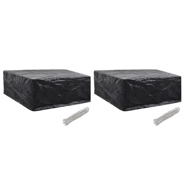 vidaXL Hagemøbeltrekk 2 stk 10 maljer 260x260x90 cm