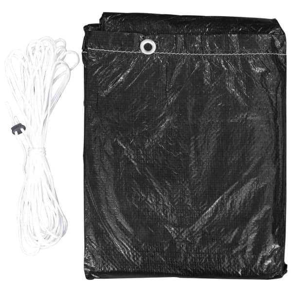vidaXL Överdrag för trädgårdsmöbler/gasolgrill 6 öljetter 170x90x60 cm