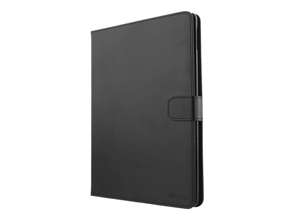 DELTACO - Vikbart fodral för surfplatta - konstläder - svart - 10.2" - för Apple 10.2-inch iPad (8:e generation)