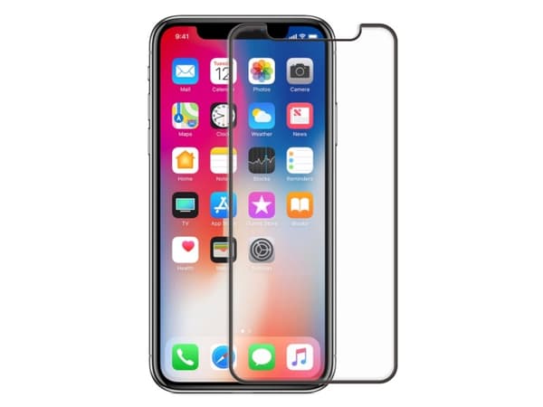 Screenor Premium Full Cover - Skjermbeskyttelse for mobiltelefon - glass - rammefarge svart - for Apple iPhone 12 Pro Max
