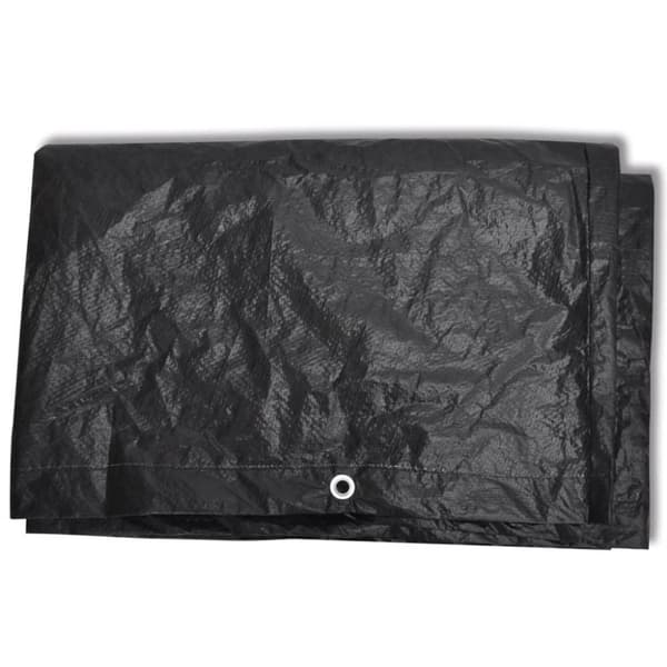 vidaXL Överdrag för trädgårdsmöbler 8 öljetter 122x112x98 cm
