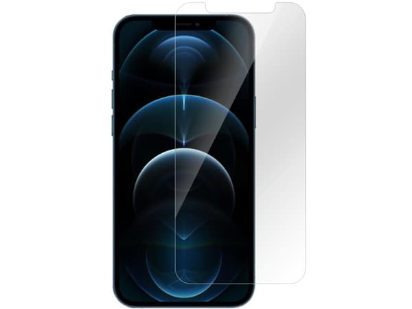 eSTUFF Titan Shield Clear Glass - Skjermbeskyttelse for mobiltelefon - glass - gjennomsiktig - for Apple iPhone 12, 12 Pro