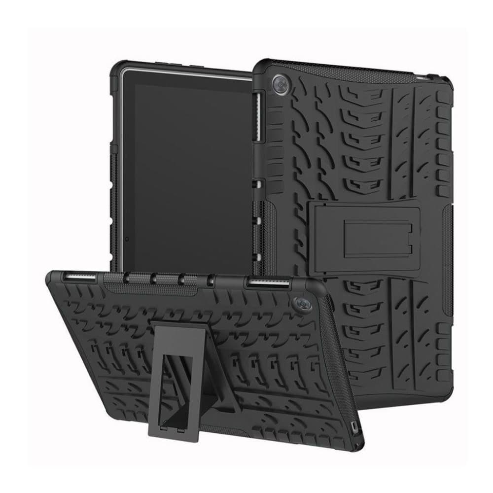 Huawei MediaPad M5 Lite cool dæk kickstand etui - Sort