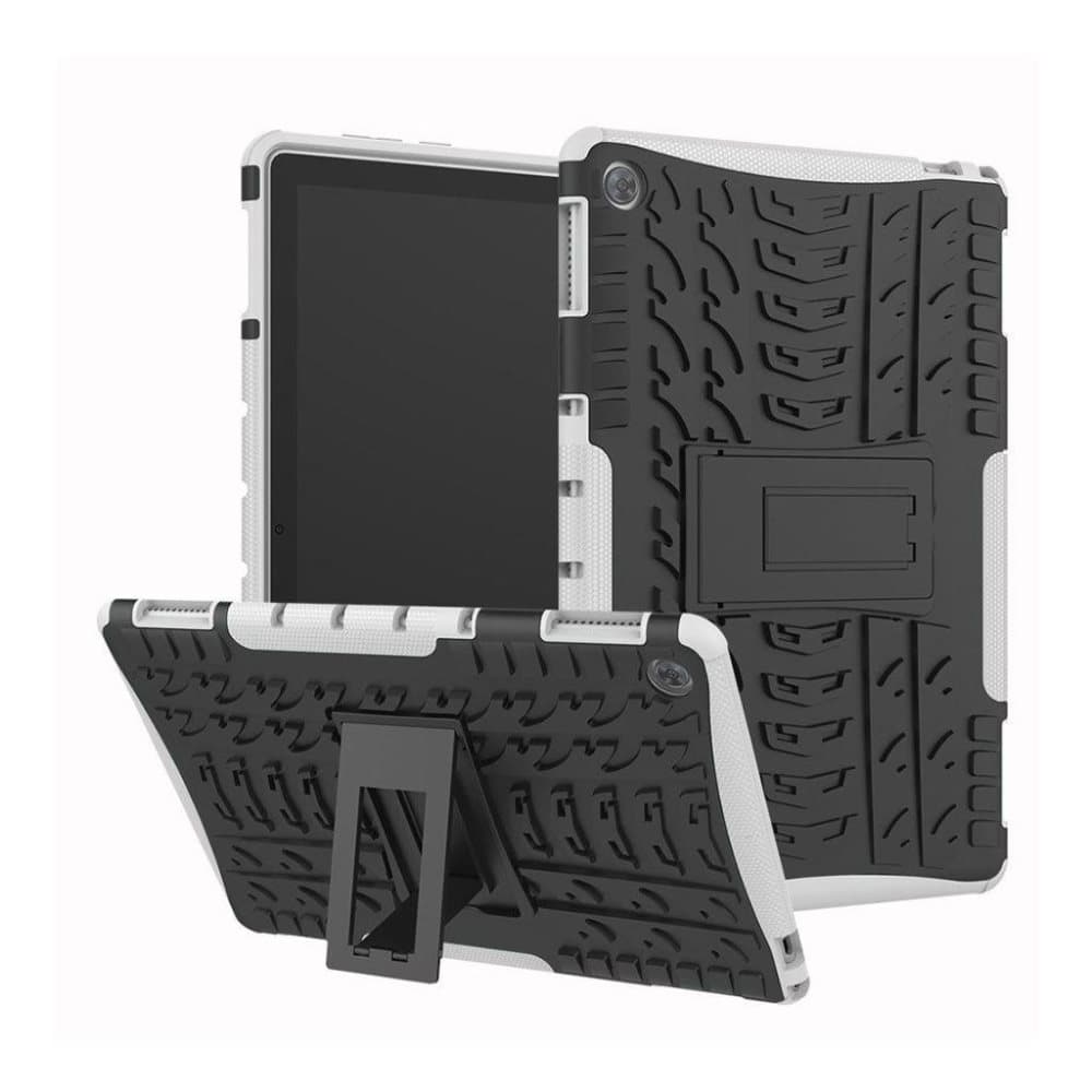 Huawei MediaPad M5 Lite cool dæk kickstand etui - Hvid