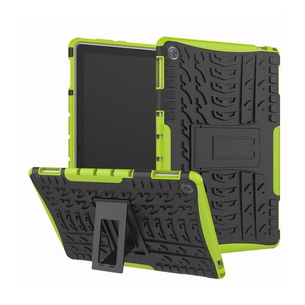 Huawei MediaPad M5 Lite cool dæk kickstand etui - Grøn