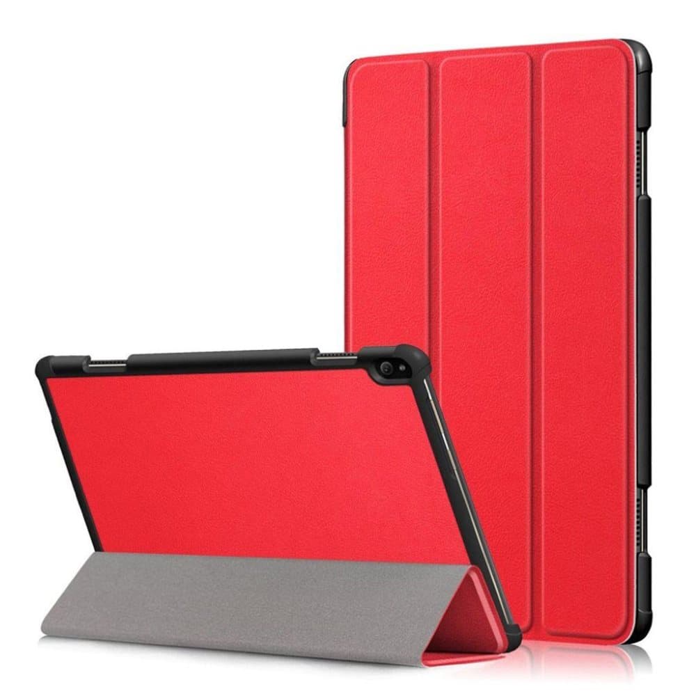 Lenovo Tab P10 smart læder flip etui - Rød