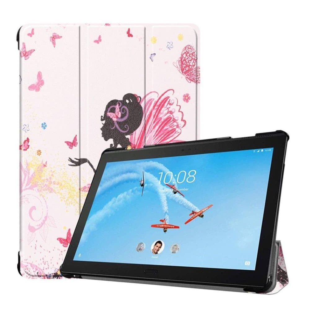 Lenovo Tab P10 mønstret læder flip etui - Flot Fe