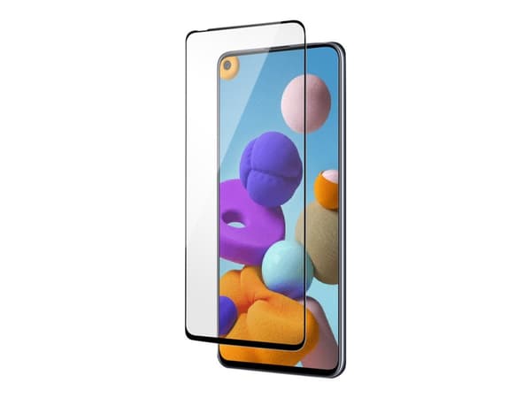 DELTACO SCRN-A21s - Skjermbeskyttelse for mobiltelefon - 2.5D - glass - for Samsung Galaxy A21s