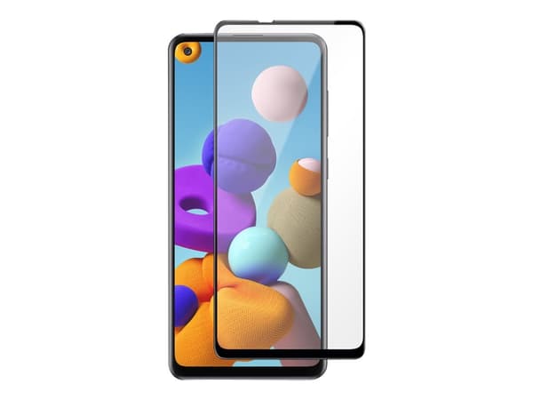 DELTACO SCRN-A21s - Skjermbeskyttelse for mobiltelefon - 2.5D - glass - for Samsung Galaxy A21s