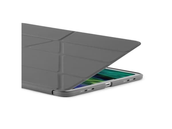 Pipetto iPad Pro 2020 11 tuuman TPU-origami-kotelo - tummanharmaa