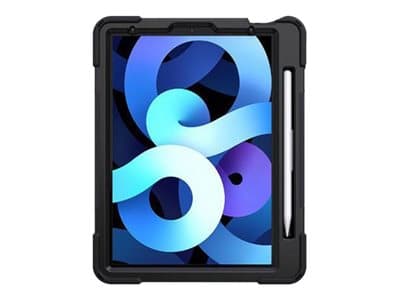 eSTUFF Defender Case - Baksidedeksel for nettbrett - silikon, polykarbonat - svart - 11" - for Apple 10.9-inch iPad Air (4. generasjon, 5. generasjon