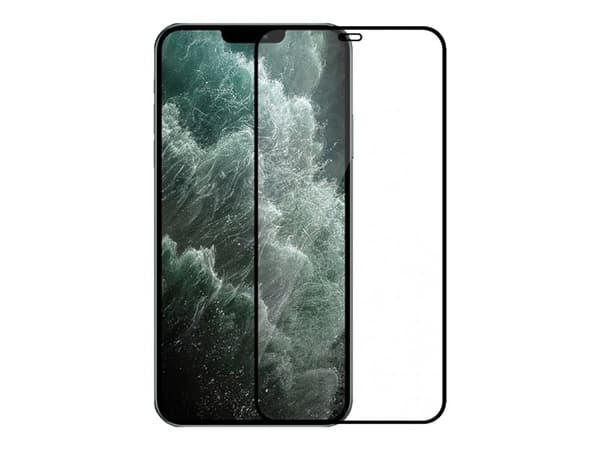Insmat 861-1200, Apple, iPhone 12, Naarmuuntumisenkestävä, Iskunkestävä, Musta, Läpinäkyvä, 1 kpl